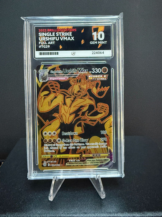 224064 - ACE 10 English Brilliant Stars Single Strike Urshifu VMAX TG29/TG30
