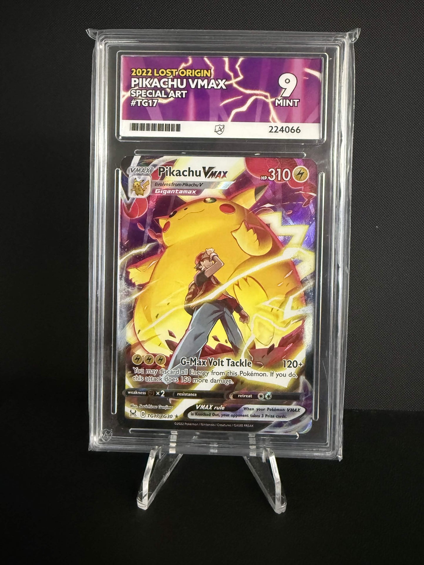 224066 - ACE 9 English Lost Origin Pikachu VMAX TG17/TG30