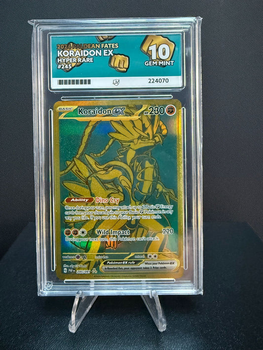 224070 - ACE 10 English Paldean Fates Koraidon ex 245/091