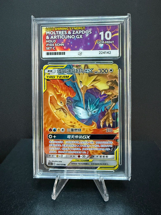 224142 - ACE 10 Chinese Shining Synergy Moltres & Zapdos & Articuno GX 104/150