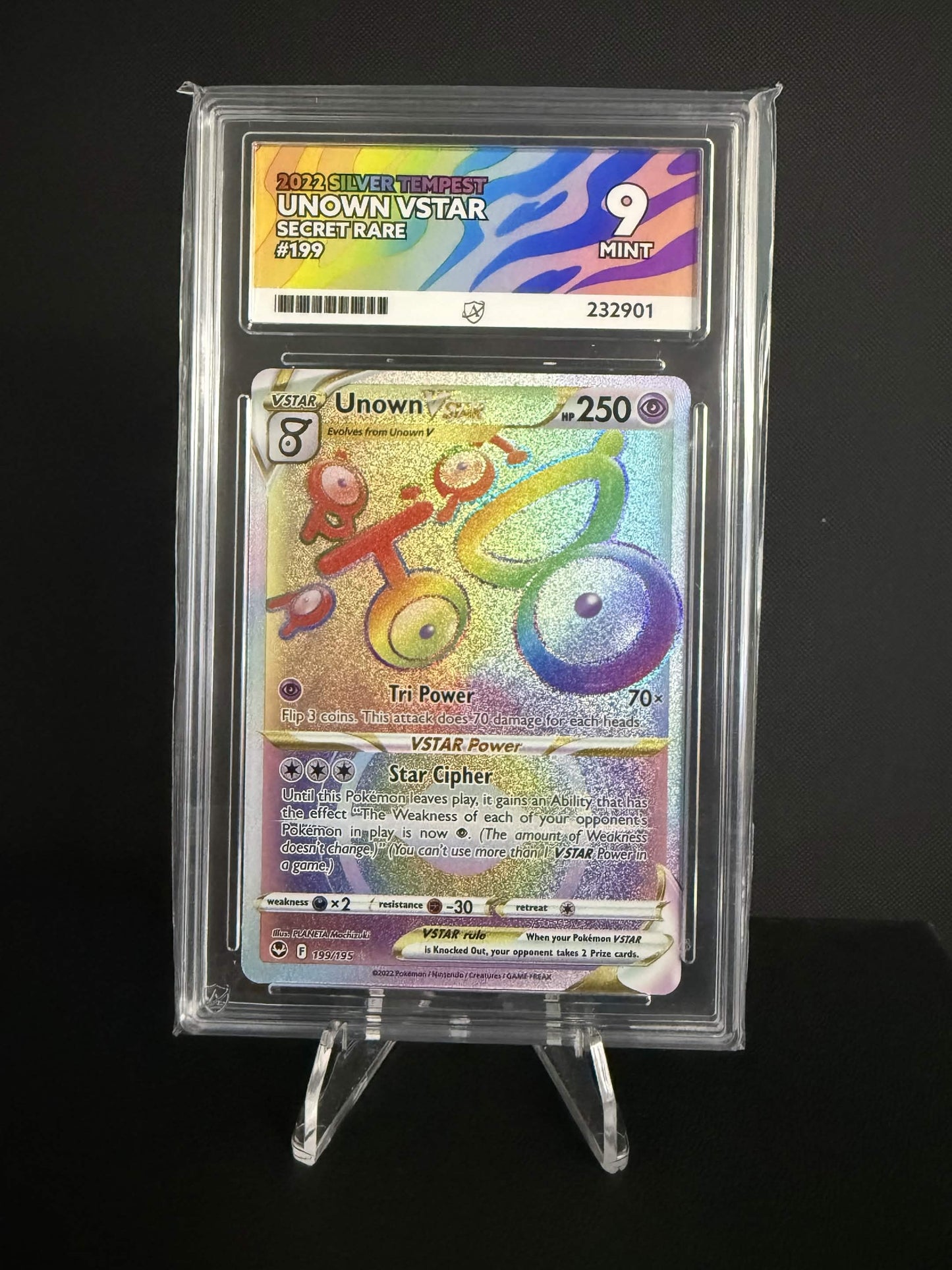 232901 - ACE 9 English Silver Tempest Unown VSTAR 199/195