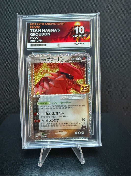 246752 - ACE 10 Japanese 25th Anniversary Team Magma's Groudon 011/025