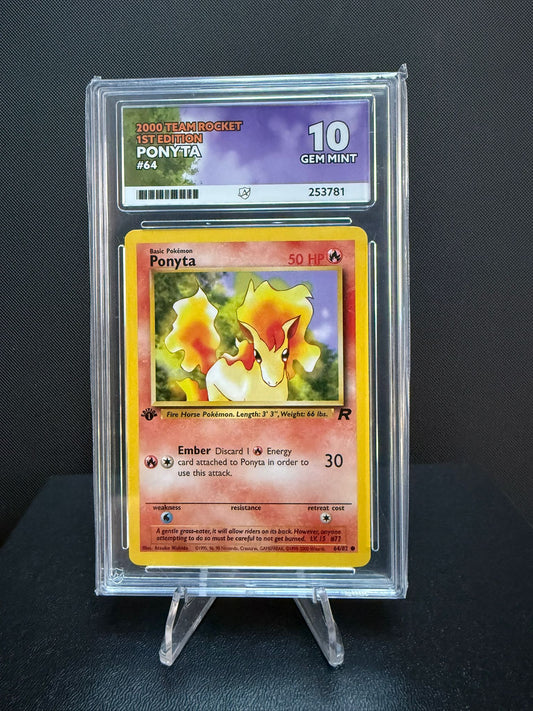 253781 - ACE 10 English 2000 Team Rocket 1st Edition Ponyta 64/82