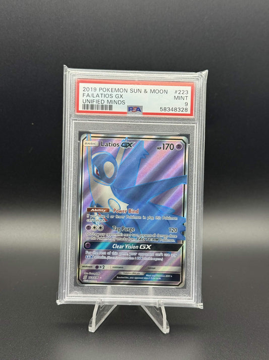 58348328 - PSA 9 English Sun & Moon Latios GX 223/236