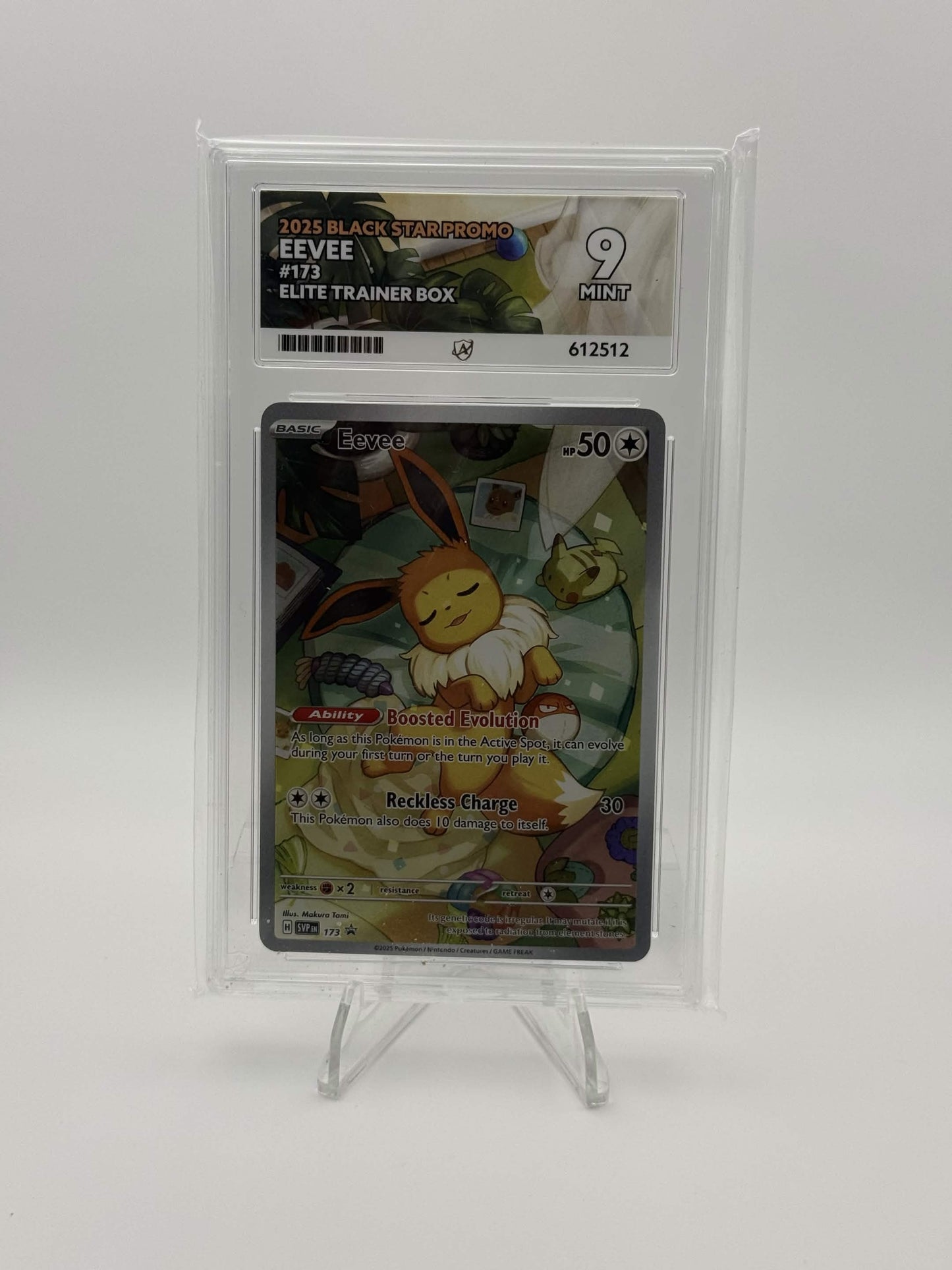 612512 - ACE 9 English Black Star Promo Eevee 173