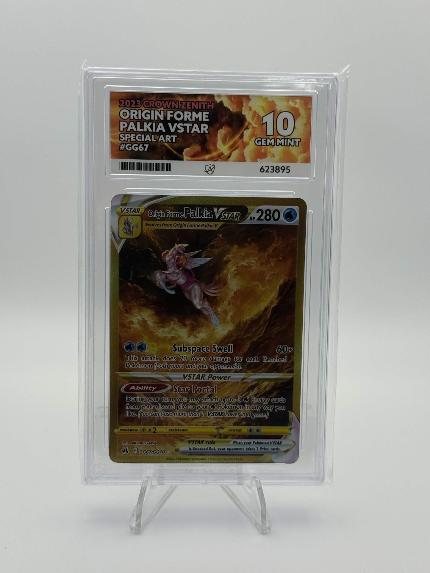623895 - ACE 10 English Crown Zenith Origin Forme Palkia VSTAR GG67/GG70