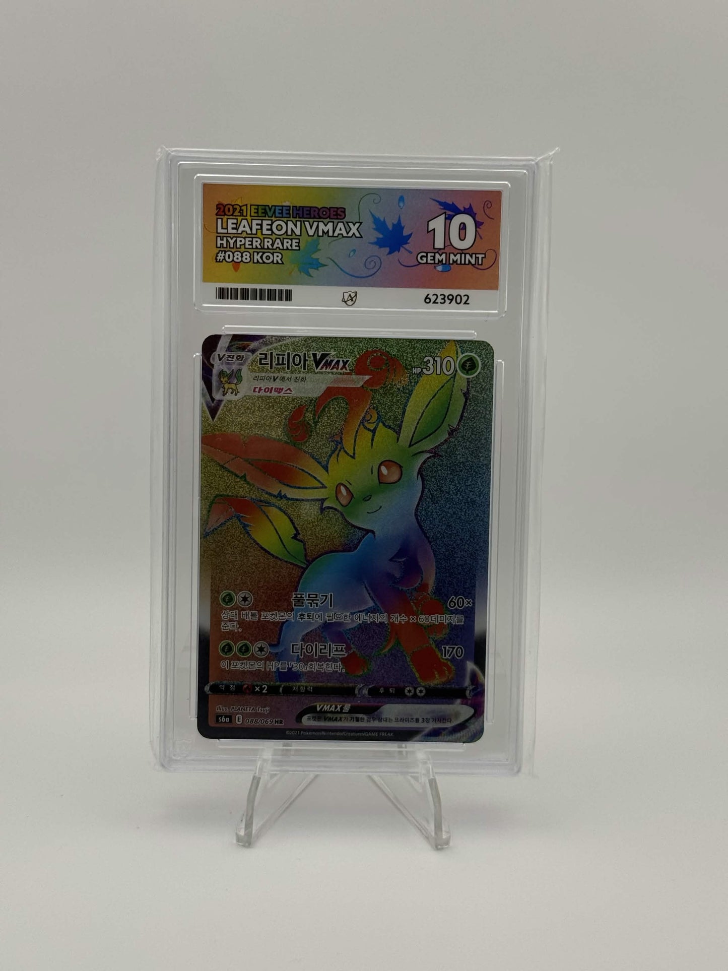 623902 - ACE 10 Korean Eevee Heroes Leafeon VMAX 088/069
