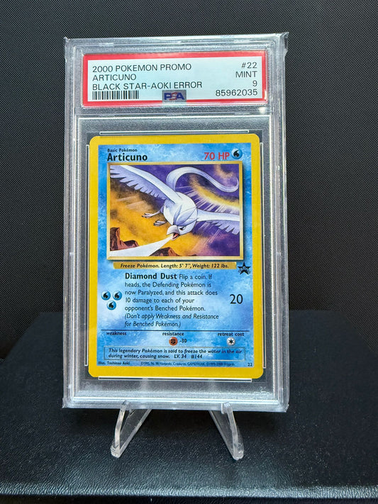 85962035 -  PSA 9 English Promo Black Star-Aoki Error Articuno 22