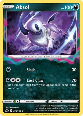 CRZ076/159 - Absol Reverse Holo