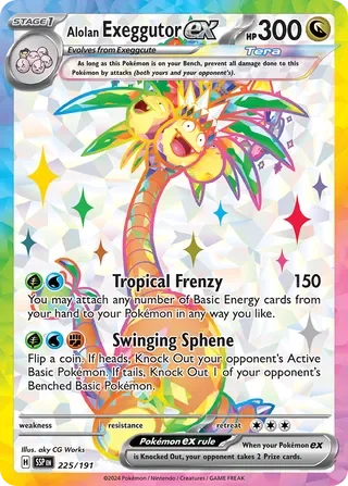 SSP225/191 - Alolan Exeggutor ex