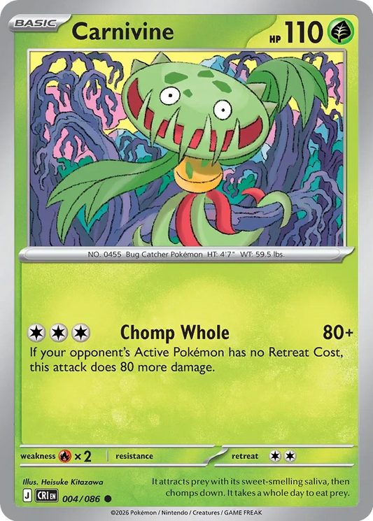 CRI004/086 - Carnivine Reverse Holo