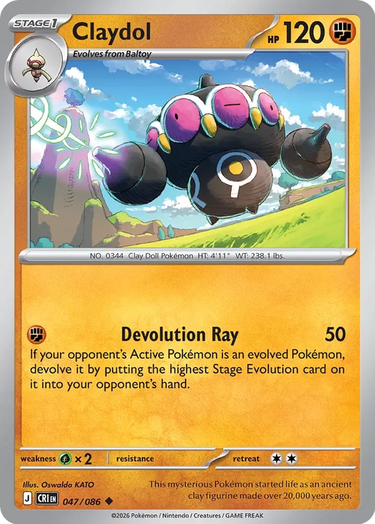 CRI047/086 - Claydol Reverse Holo