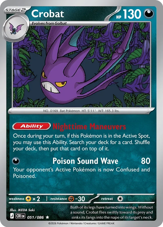 CRI051/086 - Crobat Reverse Holo