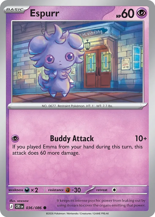 CRI036/086 - Espurr Reverse Holo