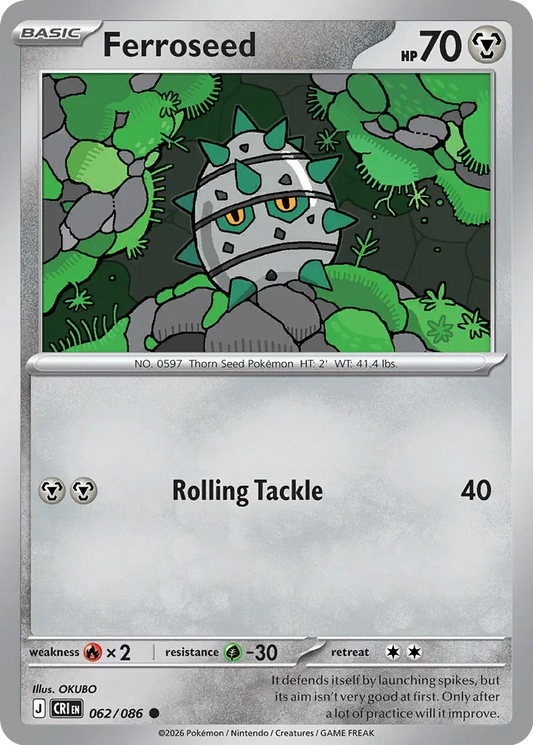 CRI062/086 - Ferroseed Reverse Holo