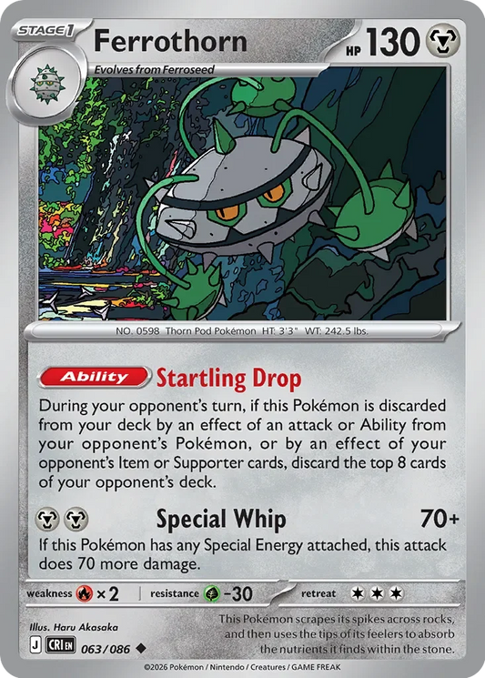 CRI063/086 - Ferrothorn Reverse Holo