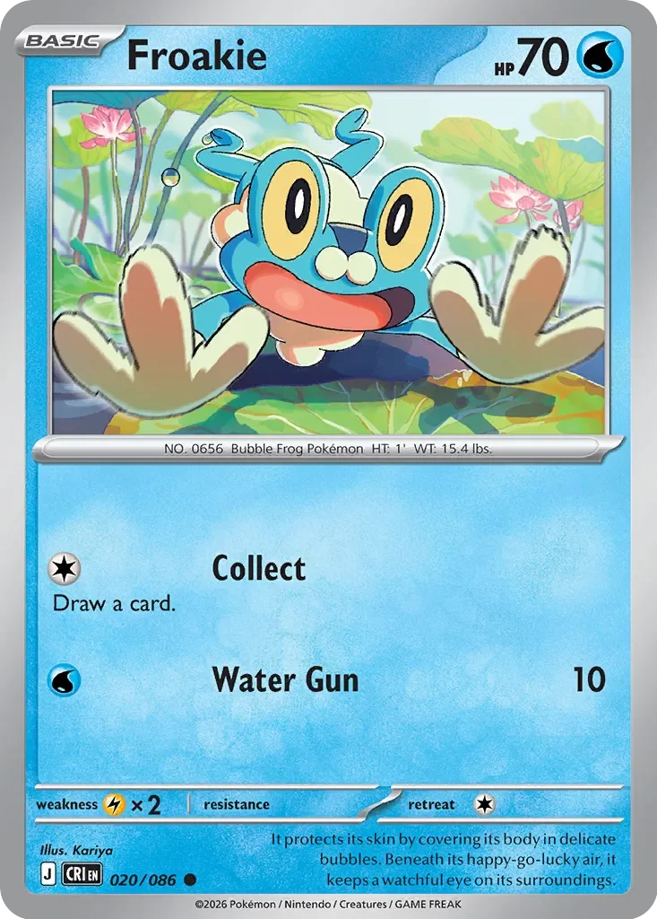 CRI020/086 - Froakie Reverse Holo