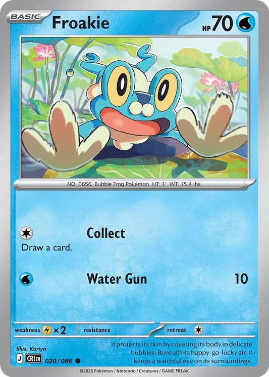 CRI020/086 - Froakie Reverse Holo