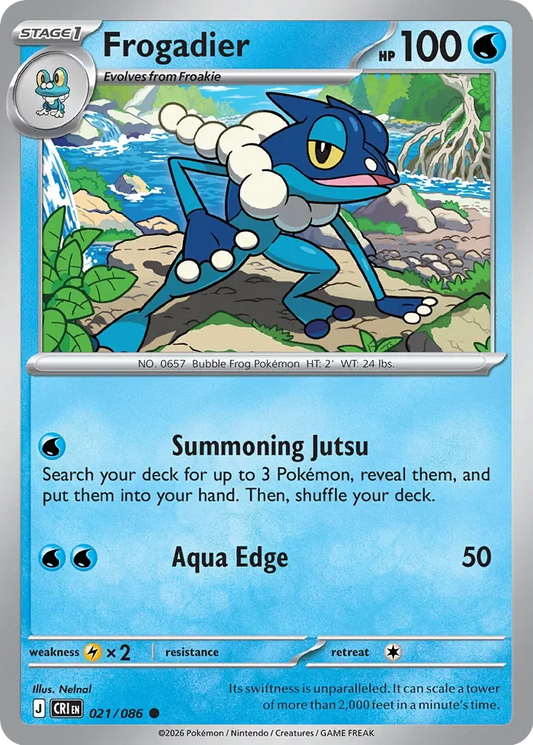 CRI021/086 - Frogadier Reverse Holo