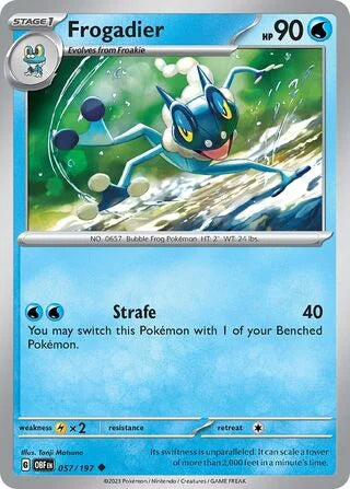 OBF057/197 - Frogadier Cosmos Holo