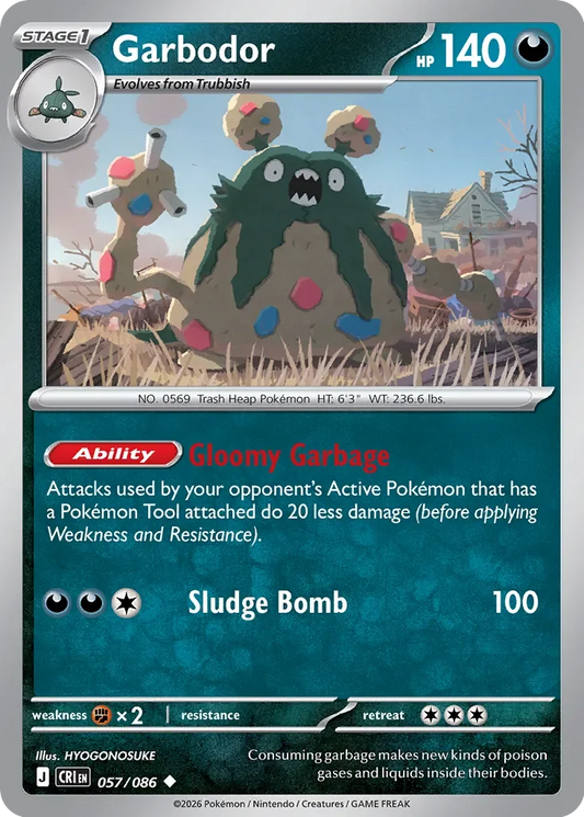 CRI057/086 - Garbodor Reverse Holo