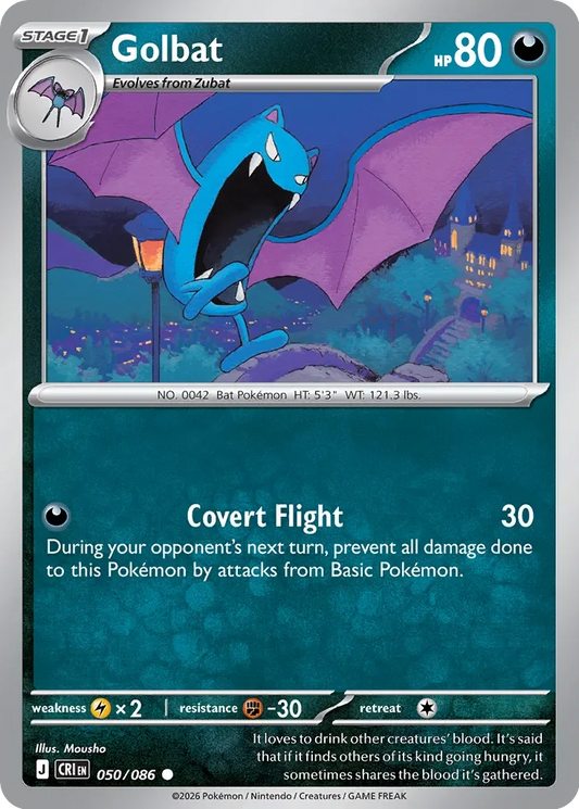 CRI050/086 - Golbat Reverse Holo