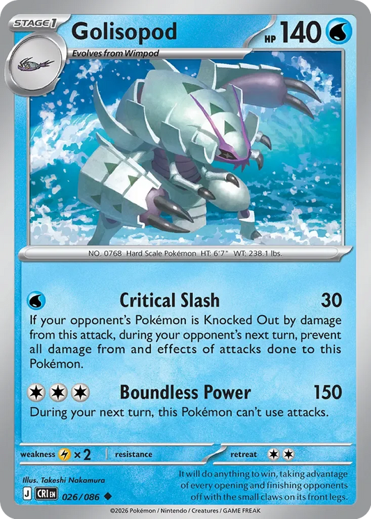 CRI026/086 - Golisopod Reverse Holo