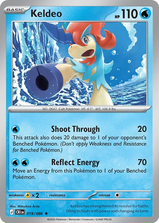 CRI019/086 - Keldeo Reverse Holo