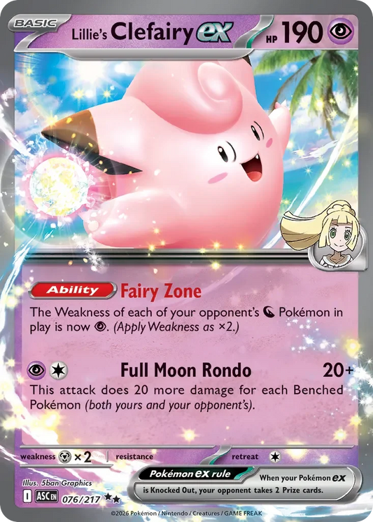 ASC076/217 - Lillie's Clefairy ex