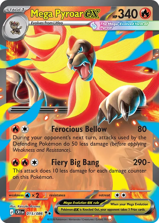 CRI015/086 - Mega Pyroar ex