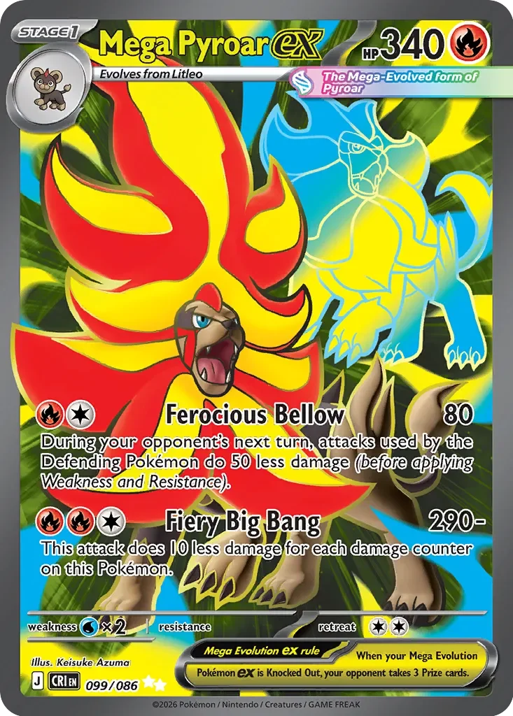 CRI099/086 - Mega Pyroar ex