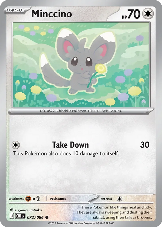 CRI072/086 - Minccino Reverse Holo