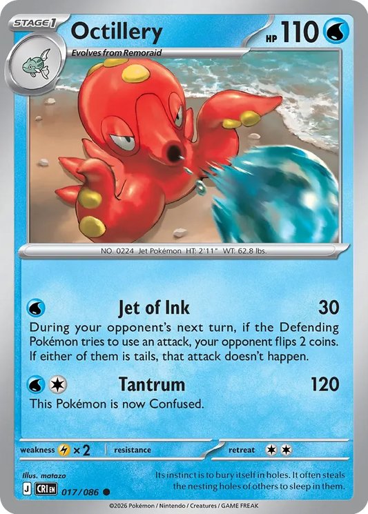 CRI017/086 - Octillery Reverse Holo