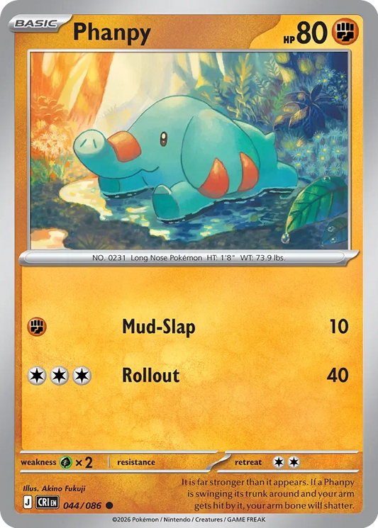 CRI044/086 - Phanpy Reverse Holo