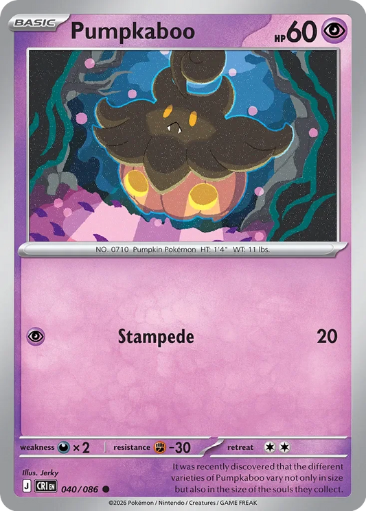 CRI040/086 - Pumpkaboo Reverse Holo