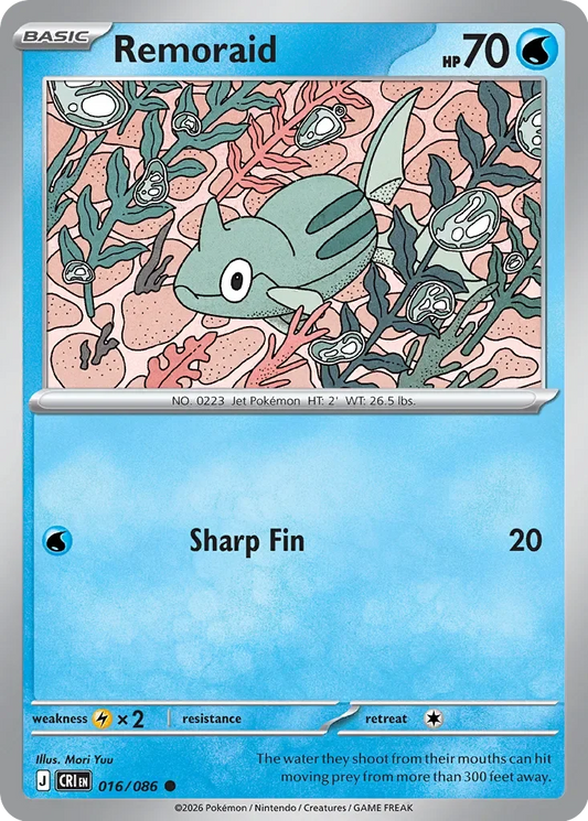 CRI016/086 - Remoraid Reverse Holo
