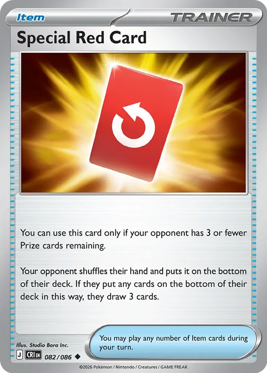 CRI082/086 - Special Red Card Reverse Holo