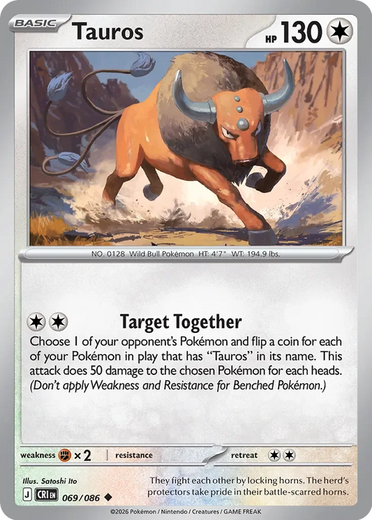 CRI069/086 - Tauros Reverse Holo