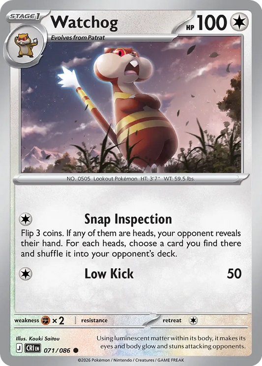 CRI071/086 - Watchog Reverse Holo