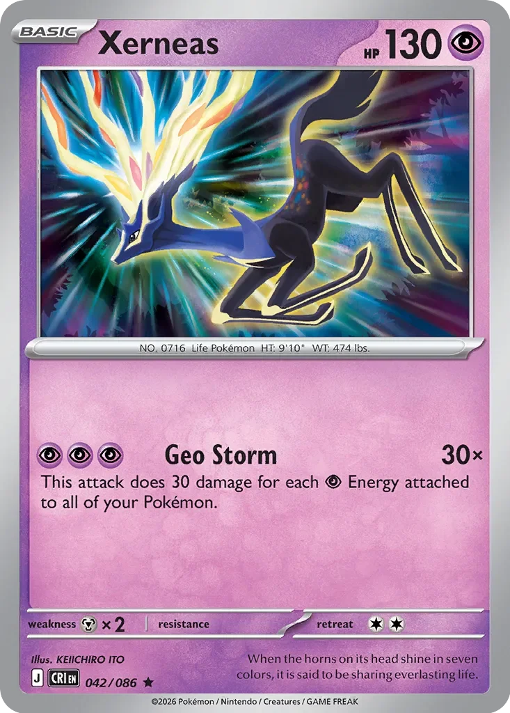 CRI042/086 - Xerneas Reverse Holo