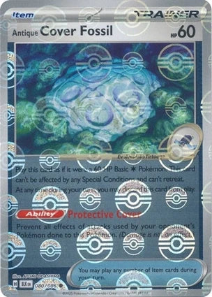 BLK080/086PB - Antique Cover Fossil Poke Ball