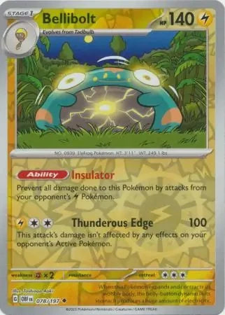 OBF078/197 - Bellibolt Reverse Holo