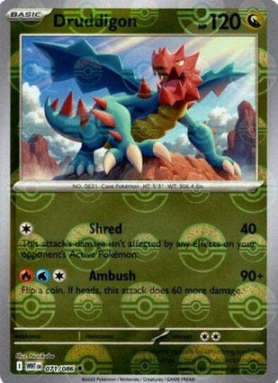 WHT071/086PB - Druddigon Poke Ball