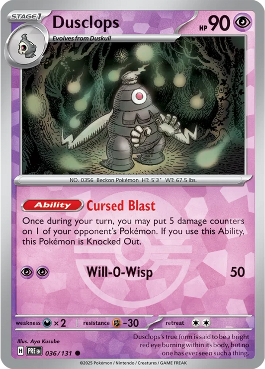PRE036/131PB - Dusclops Poke Ball