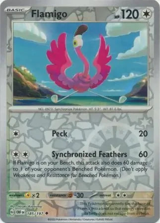 OBF185/197 - Flamigo Reverse Holo