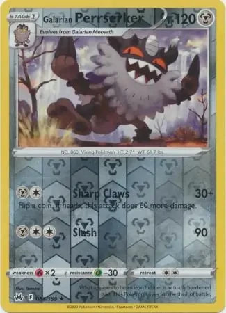 CRZ085/159 - Galarian Perrserker Reverse Holo