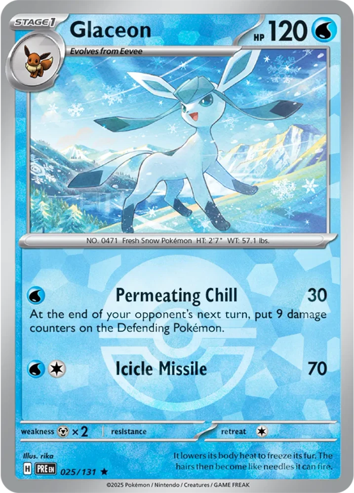 PRE025/131PB - Glaceon Poke Ball