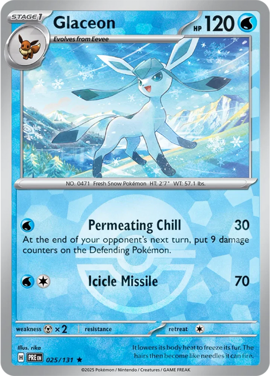 PRE025/131PB - Glaceon Poke Ball