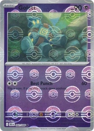 BLK042/086PB - Golett Poke Ball