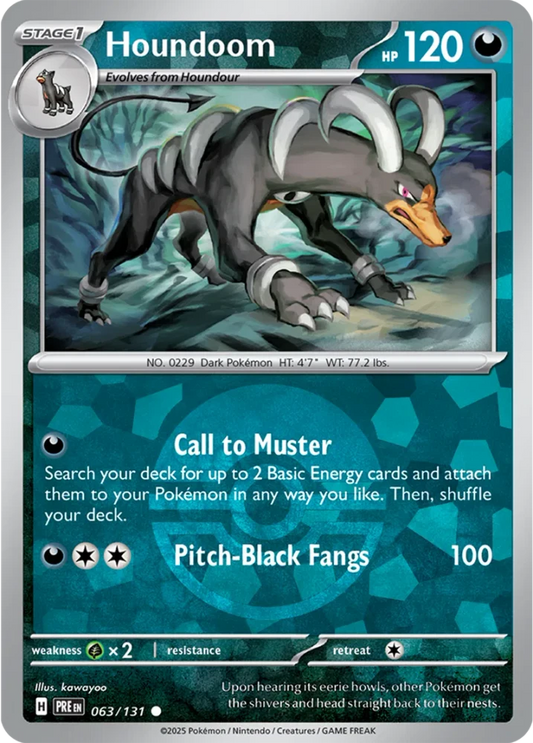 PRE063/131PB - Houndoom Poke Ball